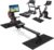 2PCS Fitness Equipment Mats and Floor Protector, Non-Slip Mat Rowing, Rowing Machine Bike Mat for Carpet & Hardwood Floors, Exercise Bike Mats (Two Pieces:36 * 12 inch)