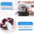 Under Desk Pedal Exerciser Fitness Electric Motorized Mini Bike Exercise, Electric Pedal Bike Portable Fitness Exercises Arms/Legs Resistance Cycle Indoor Gym Mini Trainer