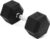 Fitvids Hex Dumbbells Rubber Coated Hand Weights for Exercises and Fitness, 10-50LB Option