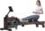 SNODE Rowing Machine for Home Use, Sturdy Rower Machine with 350lb Weight Capacity, LCD Monitor, Ergonomic Seat, Dual Rail