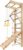 5-in-1 Wooden Indoor Jungle Gym for Kids, Wall-Mounted Swedish Ladder with Pull-Up Bar, Rings, Swing, and Slide – Montessori-Inspired Kids Playset for Fun & Development, Ages 3-8