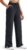 G4Free Smoofit Modal Soft Women’s Wide Leg Sweatpants High Waisted Drawstring Side Slit Casual Pants