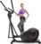 ANCHEER Elliptical Exercise Machine, Elliptical Trainer for Home with Quiet Magnetic Drive,14 Resistance Levels, Pulse Rate Monitor,LCD Monitor, Max 300LBS(Silver)