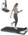 Walking Pad 2 in 1 for Walking and Jogging, Under Desk Treadmill for Home Office with Remote Control, Portable Walking Pad Treadmill in LED Display