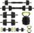 4-in-1 Adjustable Dumbbell Set 66Lbs, Home Gym Weights Set Converts to Barbell/Kettlebell/Push-Up Stand, Non-Slip Ergonomic Grips, Iron-Sand Filled, Compact for Men & Women