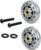Compatible with Peloton Exercise Bike Front Mobile Wheels Replacement Kit, 2-Pack Transport Wheels with Bolts & Washers, Compatible with Peloton Bike, 2.72″ Wheel OD, Easy Indoor Relocation