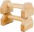 Wooden Push-up Bars, 1 Pair Non-slip Base Pushup Handles Stand, Home Workout Calisthenics Equipment, Push up Bracket Board with Ergonomical Handle, Wooden Parallettes Bars for Fitness Training
