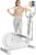 Elliptical Exercise Machine for Home,3-in-1Compact Training Machines with 16 Resistance Levels,14LB Flywheel,Low Impact Magnetic Cross Trainer,Quiet Portable Elliptical for Seniors&Small Spaces