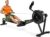 Rowing Machines for Home: 10 Level Air Resistance Professional Rowing Machine with Bluetooth Backlit Display, Tablet Holder, APP Compatible, Easy Storage