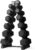 RitFit 60/250/300/350/650LBS Rubber Coated Hex Dumbbell Weight Set with Rack for Home Gym, Strength Training, Workouts