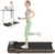 UREVO E4W Smart Walking Pad, Under Desk Treadmill with Wood Grain Design, 8-Point Shock Absorption, Quiet Operation, Workout APP with Track Insights and MIIT Mode, Plug and Play, Remote Control