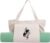 Candy Freezer Canvas Yoga Mat Tote Bag – Multi-Purpose Gym Bag for Women with Mat Carrier Pocket, Ideal for Office, Pilates, Beach, and Travel with Mesh Gold Packaging Included (Beige/White)