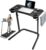 Treadmill Desk, Small Standing Desk for Walking Pad, 30-47 Inch Adjustable Height Walking Pad Stand for Treadmill, Portable Standing Table for Bike and Home Office Work – Black