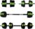 Adjustable Dumbbell Set, 30/44/66/88Lbs Free Weight Set with Connector, 4 In1 Dumbbells Set Used As Barbell, Kettlebells, Push Up Stand,Green and Black