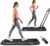 Goplus 2 in 1 Folding Treadmill, 2.25HP Under Desk Electric Superfit Treadmill, Installation-Free with APP Control, Remote Control, Bluetooth Speaker, LED Display, Walking for Home