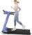 DeerRun Treadmills for Home with Incline and Handles, 3.5 HP Foldable Treadmill 350 LBS Weight Capacity for Small Spaces, Folding Running Machine with Smart APP