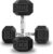 Balelinko Hex Dumbbells Free Weights Set with Metal Handles Rubber Encased Solid Cast Iron Hex Dumbbell in Pair, 10 LBS