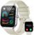 Jugeman Smart Watches for Women(Answer/Make Call), 1.96″ HD New Smartwatch with Heart Rate/Sleep Monitor/Pedometer/Calories, 113+ Sports Modes, Fitness Watch IP68 Waterproof for Android iOS Beige