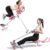 Ab Workout Equipment, Adjustable Ab Trainer Full Body Workout Exercise Fitness Equipment Ab Machine for Home Gym, Foldable Waist Trainer Suitable for Beginner
