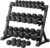 RITFIT 180-780LB Rubber Hex Dumbbells Set with Optional Dumbbell Rack, Multi Weight Set to Choose, Ideal for Home Gym and Fitness