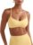 YEOREO CoreFlex Y Back Sports Bras for Women Padded Racerback Bra Paisely Light Impact Adjustable Straps Gym Workout Tops