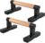 1 Pair Wooden Parallettes Push Up Bars for Men, Strength Training Pushup Stands Handles for Home Calisthenics, Fitness, Floor Workouts Bars Solid Wood with Metal Bracket – Support 600 lbs