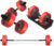 Adjustable Dumbbell Set，20/30/50/70/90lbs Free weight set with Carbon Steel,rack，Barbell Free weights set with Connector,Workout Equipment for Home Gym Suitable Men/Women
