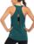 ICTIVE Womens Cross Backless Workout Tops for Women Racerback Tank Tops Open Back Running Muscle Tank Yoga Shirts
