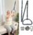 AOSSA Ceiling Trapeze Bar for Standing Assist – Adjustable Pull Up Strap with Overhead Handle for Elderly, Disabled or Patients, Lift Support Handle for Bed Mobility & Transfer