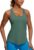 CRZ YOGA Pima Cotton Racerback Tank Tops for Women – Workout Athletic Casual Soft Scoop Neck Sleeveless Shirts