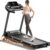Treadmills for Home, Treadmill with 0-15% Auto Incline, 3HP Folding Treadmills for Running Walking with 300LBS Weight Capacity, Incline Treadmill Equipped with Bluetooth & Pulse Monitor