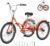 VEVOR Folding Adult Tricycle,Adult Folding Trikes, 3 Wheel Cruiser Bike with Large Basket & Adjustable Seat, Shopping Picnic Foldable Tricycles for Women, Men, Seniors