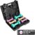 Yes4All Neoprene Coated Dumbbell Hand Weight Sets – Multiple Weight Options with Rack, Anti-roll, Anti-Slip, Hexagon Shape