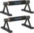 GanFindX Wood Parallettes Push Up Bars, Solid Wooden Handstand Bars with Anti-Slip Grip, Sturdy Metal Bracket Supports 600 lbs for Calisthenics, Fitness and Floor workout