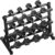 HANDBODE Hex Dumbbell Set with Rack, 350-690 lb, Non-Slip Rubber Grip Handles, Rubber Coated Fixed Weights, Heavy Duty Storage Stand, Hexagon Shape, Multiple Weight Options for Home Gym Strength Training