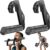 Neutral Grip Handles for Pull Up Bar, Pull Up Handles with Ergonomic Portable Hooks for Home Gym, Calisthenics, Strength Training, Resistance Bands – Black