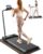 Walking Pad with Handle Bar, 2 in 1 6.2 MPH Under Desk Treadmills with Gym Mat, 2.5 HP Folding for Home Office, Folding Treadmill with Remote & Touch Control for Home