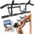 DMoose Fitness Pull Up Bar for Doorway – Upto 250 Lbs Capacity, No Screwing or Slipping, Hanging Pullup & Chin Up Bar for Door Frame – Multi Padded Grips for Strength Training with Installation Guide