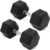 Hex Dumbbells Rubber Coated Hand Weights for Exercises and Fitness Home Gym, Pair