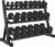 350LB 450LB 550LBS Rubber Hex Dumbbell Sets with Rack for Home Gym, 5-50LB Dumbbell Sets Coated Hand Weights for Strength Training, Workouts