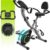 Foldable Exercise Bike for Small Apartments, Stationary Bikes for Home, Indoor Portable Cycling Bike with 16-Level Magnetic Resistance, 260LBS Capacity, 5.5 LBS Flywheel, Designed for Small Space Workout 816