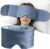 Weighted Sleep Mask for Side Sleepers, 100% Blackout Eye Mask for Sleeping with Adjustable Strap, Dual-Sided Cooling Silk & Warm Cotton Blindfold, Zero Pressure Eye Cover for Travel, Nap & Yoga