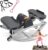 Rocking Stepper Side to Side, Lateral Rocking Fitness Stepper Home Workout Machine with Resistance Band, Home Workout Machine with Digital Display & Track Time, for Legs, Glutes, Abs