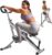 Sportsroyals Pink Squat Machine Rowing Machine for Home 2 in 1 Rower & Squat Assist Workout Foldable Rower for Home Full Body Worikout Adjustable 4 Resistance Bands 330lbs