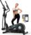 MERACH Elliptical Exercise Machine for Home Use, Elliptical Machine with Hyper-Quiet Magnetic Drive System, 16-Level Resistance Adjustment, 15.5IN Stride, 350LBS Loading Capacity, MERACH App