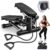 Steppers for Exercise at Home, Mini Stepper with Resistance Bands Full Body Workout Adjustable Heigh Stair Stepper for Home Twist Stepper with 350lbs Loadingt Capacity (with Mat)