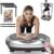 Vibration Plate Exercise Machine – Whole Body Workout Vibration Platform Lymphatic Drainage Machine for Weight Loss Home Fitness with Resistance Bands Remote