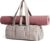 BAGSMART Reiki Gym Bag for Women, Yoga Mat Duffle Bag with Wet & Dry Pocket, Quilted Sports Bag for Weekend/Swimming, Sand Brown