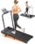 4 In 1 Foldable Walking Pad Treadmill with Incline and Handle Bar, 2.5HP with Dual Display and Mute Control Under Desk Treadmills for Home with App Bluetooth Folding Treadmill for Small Space