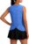 Workout Tops for Women Loose Fit Sleeveless Yoga Tank Tops Crew Neck Fitness Clothing Athletic Running Gym Shirts
